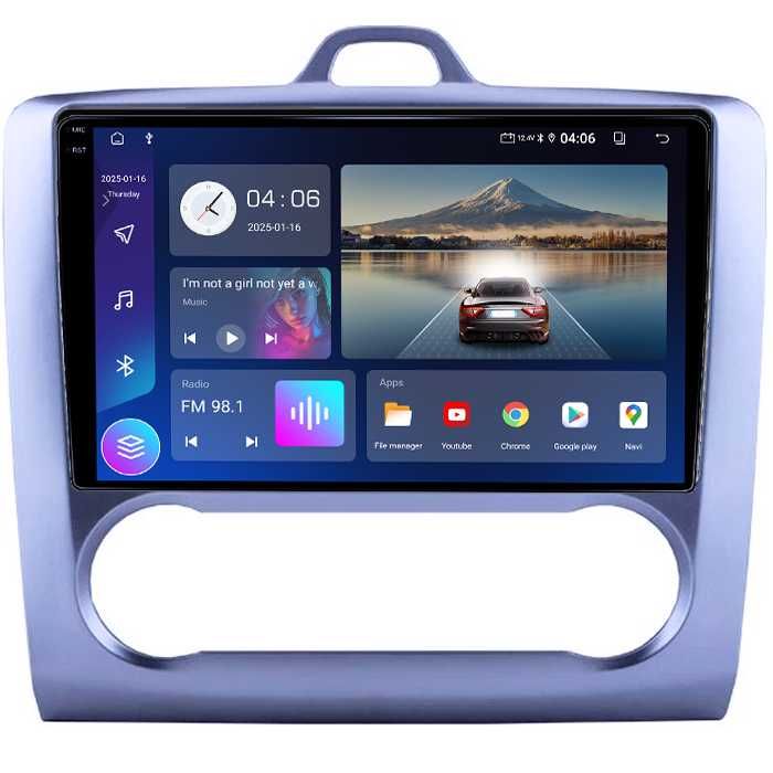 Navigatie, 4GB RAM/64GB ROM, Ford Focus 2 Clima, Android 14