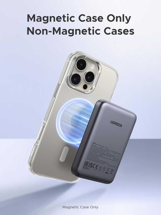 Магнитна батерия UGREEN 10000mAh за iPhone (MagSafe)