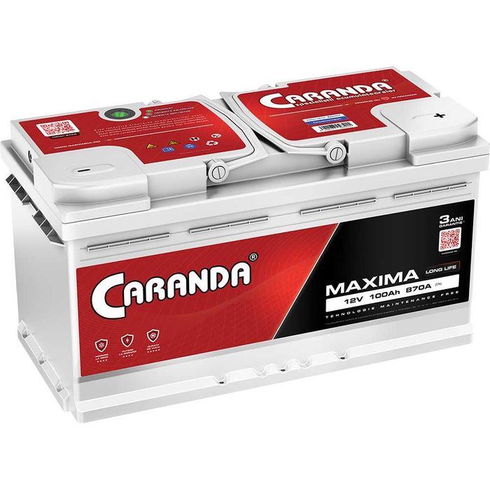 Baterie auto 12V 100Ah 870A CARANDA MAXIMA
