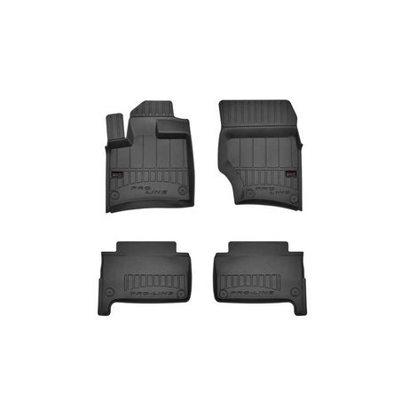 3D гумени стелки Frogum за Audi Q7 2006/2015, 4 части, черни