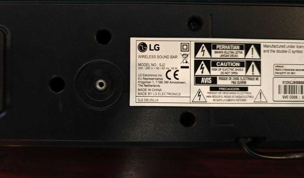 Sound bar LG SJ2