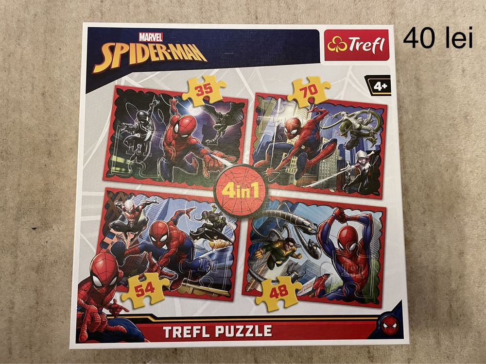 Puzzle-uri Spiderman, Cars si lego Spiderman