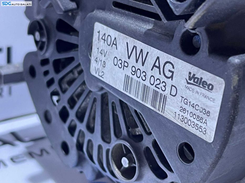 Alternator 140A Skoda Fabia 2 1.2 TDI CFW CFWA 2009 - 2015 Cod 03P903023D [D0163]