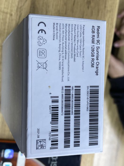 Продается Redmi 9c 128Gb