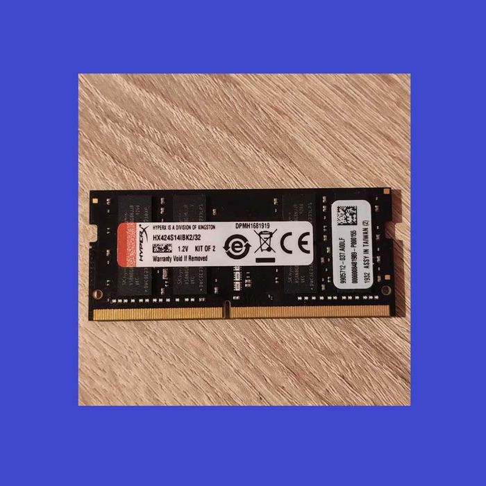 Memorie RAM Laptop HyperX 16GB 2400 MHz - Testata/hx424s14ibk2/32