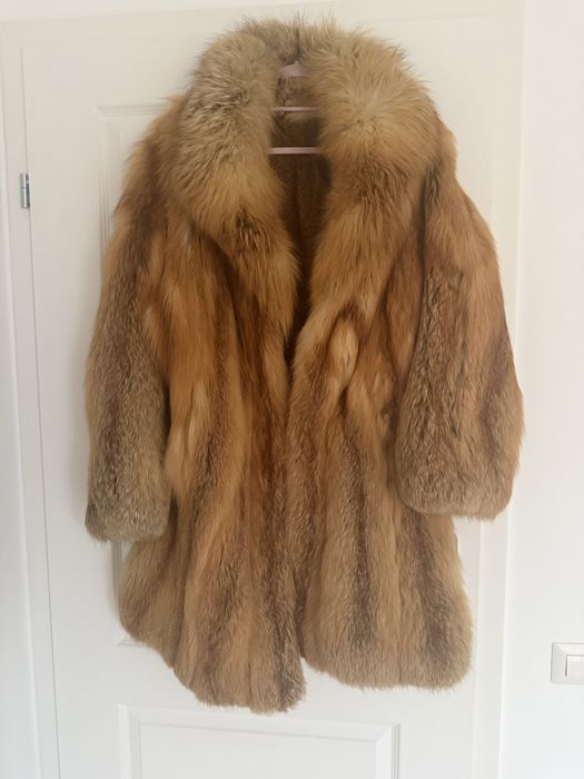 Blana naturala aurie de vulpe