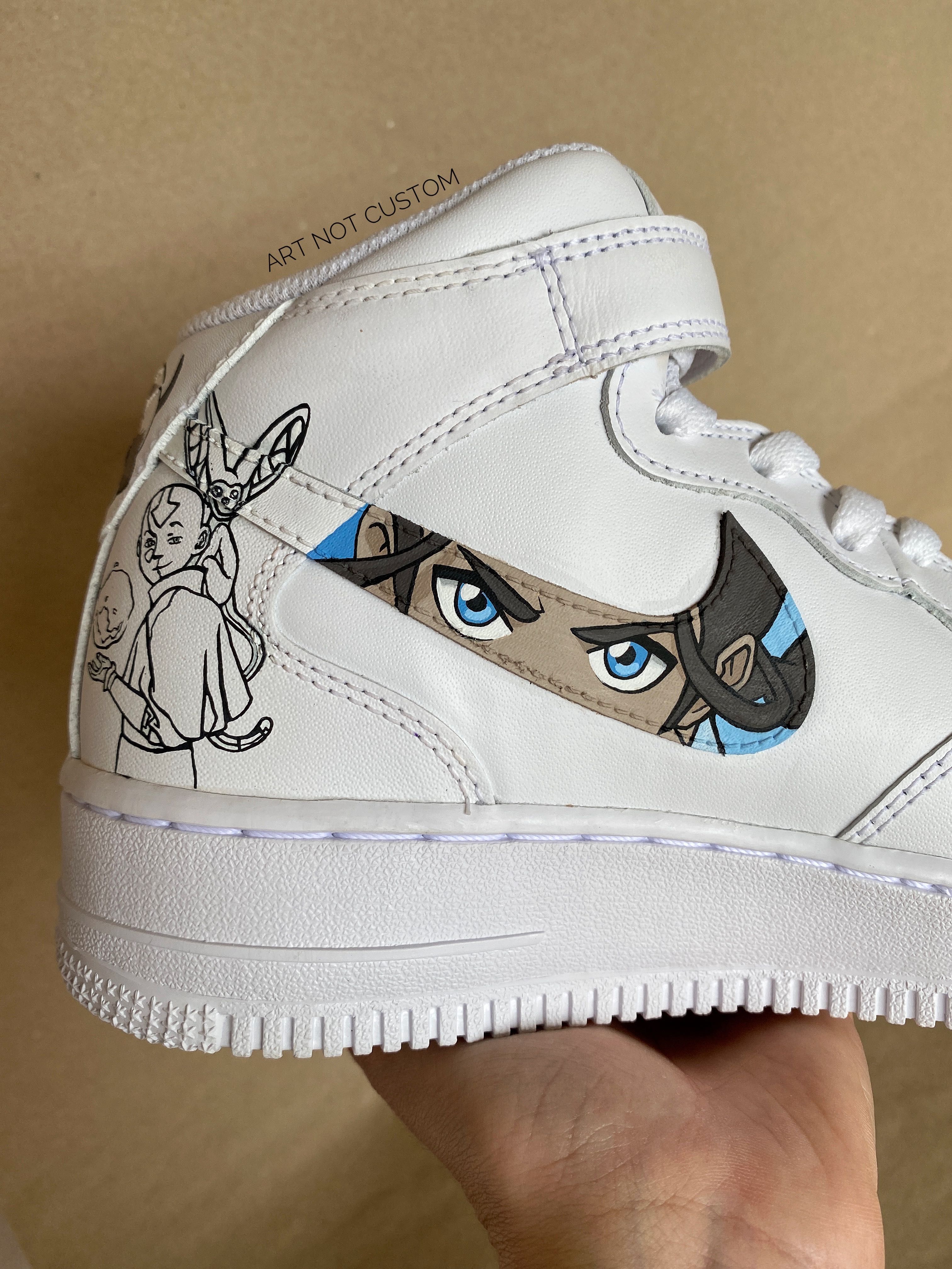 Personalizare adidasi, Naruto x Avatar The Last Airbender, air force 1