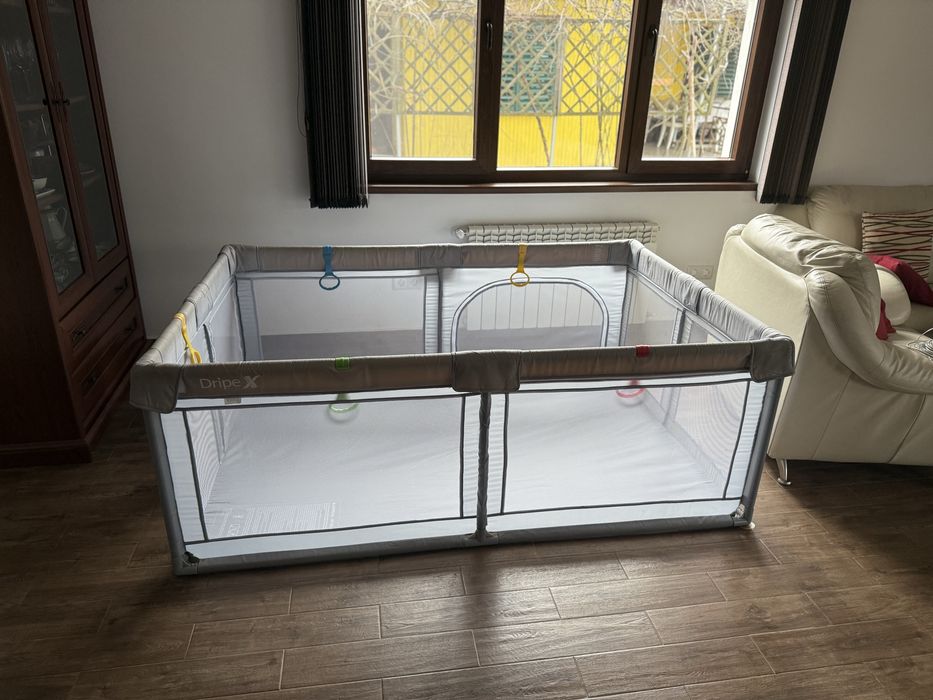 Детска кошара за игра DripeX – 180×120×70 см, стабилен и безопасен