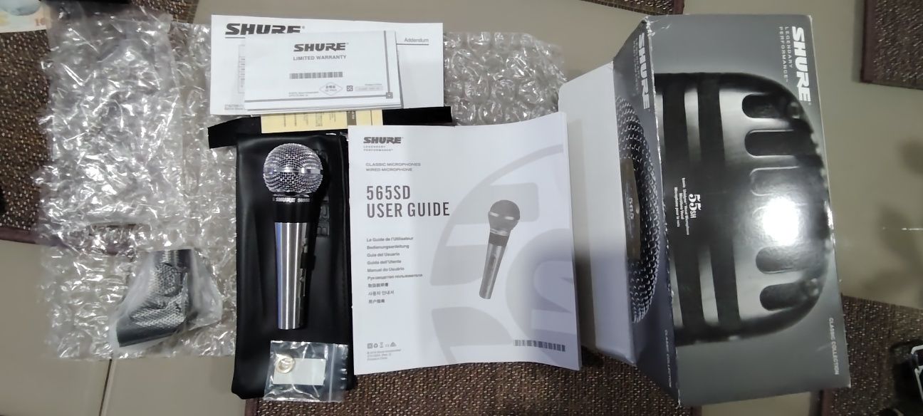 Vând microfon SHURE 565 SD NOU