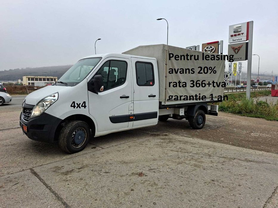 renault cabina dubla 4x4/finantare leasing rata 360euro -garantie 1 an