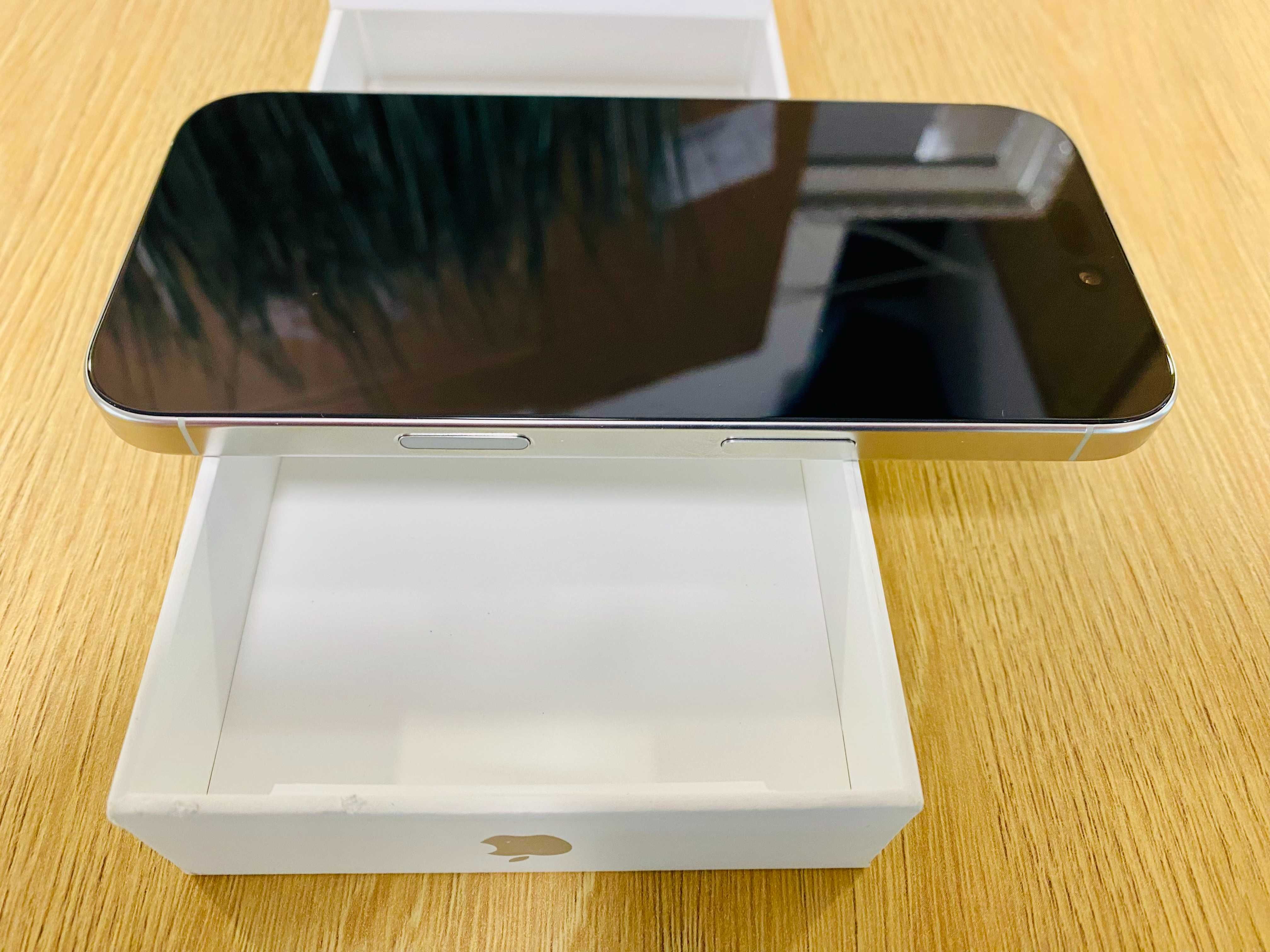 НОВ !!! Apple iPhone 16 Pro, 128GB, 5G, White Titanium, 100%