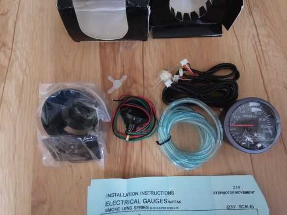 Буустметър,3 бара,за турбо 2 вида с мап сензор CNSpeed,механичен