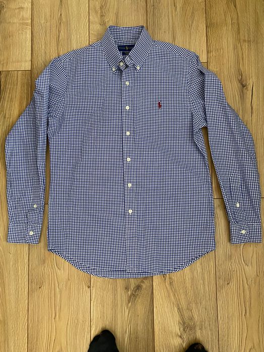 RALPH LAUREN-camasa in stare impecabila, in carouri pentru barbati,S/P