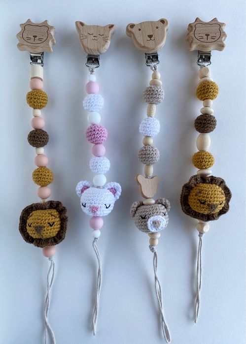 Клипс за биберон, дрънкалка, играчка