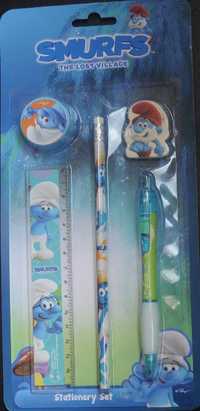 Rechizite Set 5 piese Smurfs