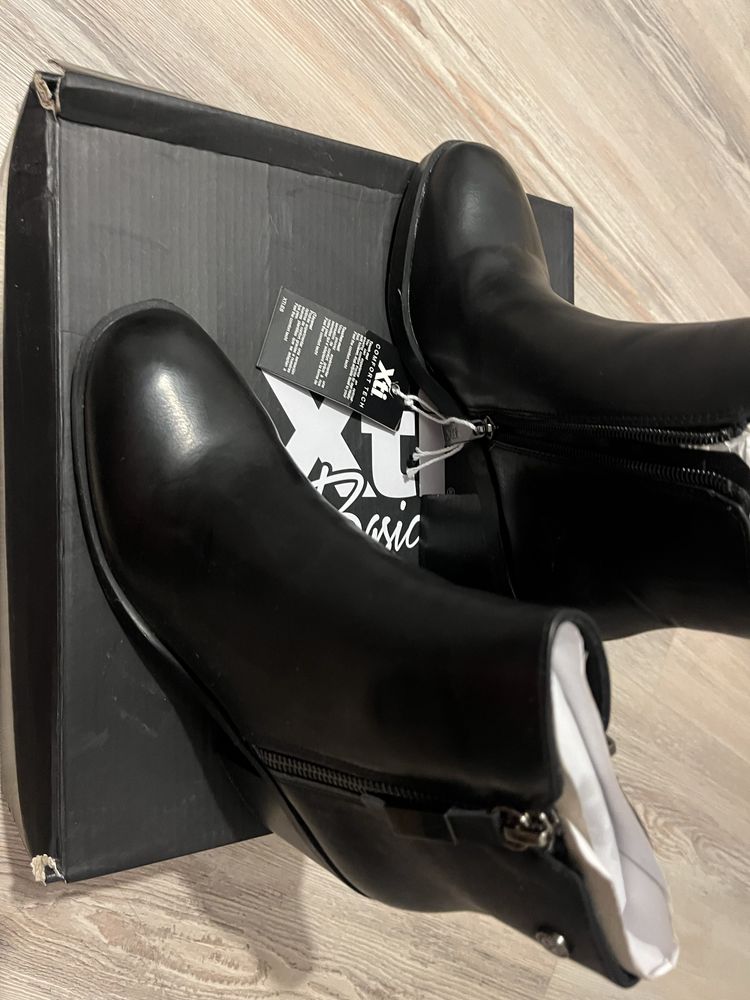 Xti - Ghete dama, Piele ecologica, 37 EU, Negru