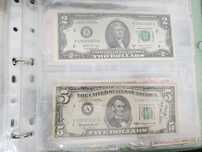 Set bancnote rare SUA 5 dolari 1963 + 2 dolari 2017 .Piese de colecție