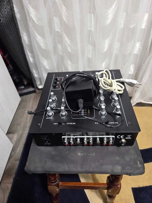 Mixer Audio MC Crypt DJ-60 Preamplificator Audio Pentru Statie
