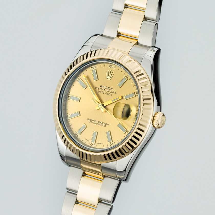 Rolex Datejust II 41 Gold § Steel 116333 Champagne dial
