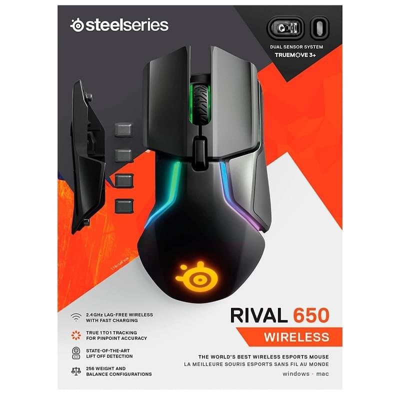 Продам мышь беспроводная Steelseries rival 650 wireless