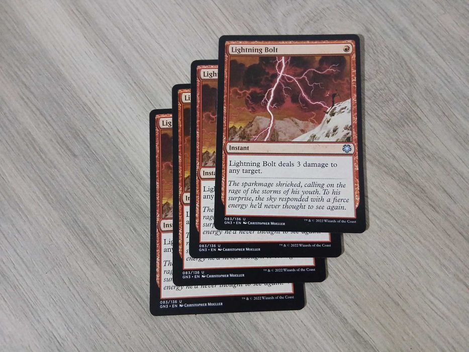 carti joc MTG - Magic the gathering - Lightning Bolt (x4)