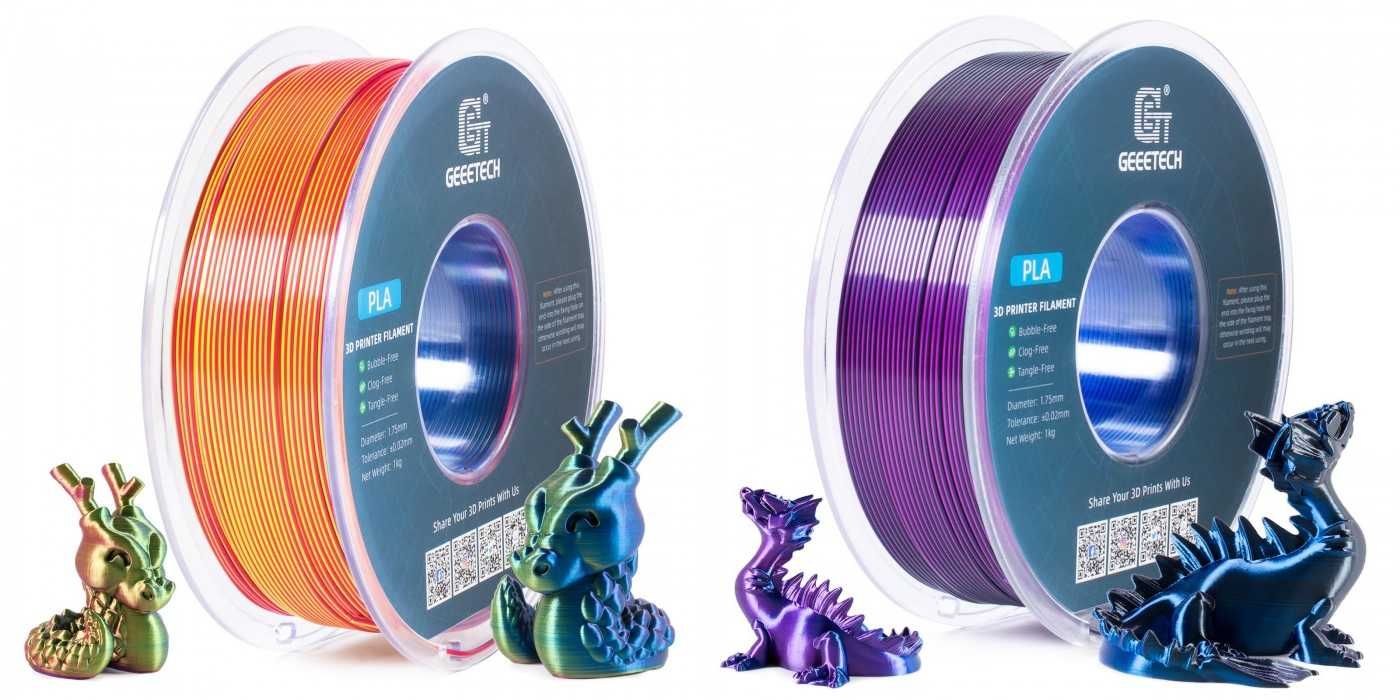 GEEETECH - филаменти PLA Dual | Triple Silk (FDM)