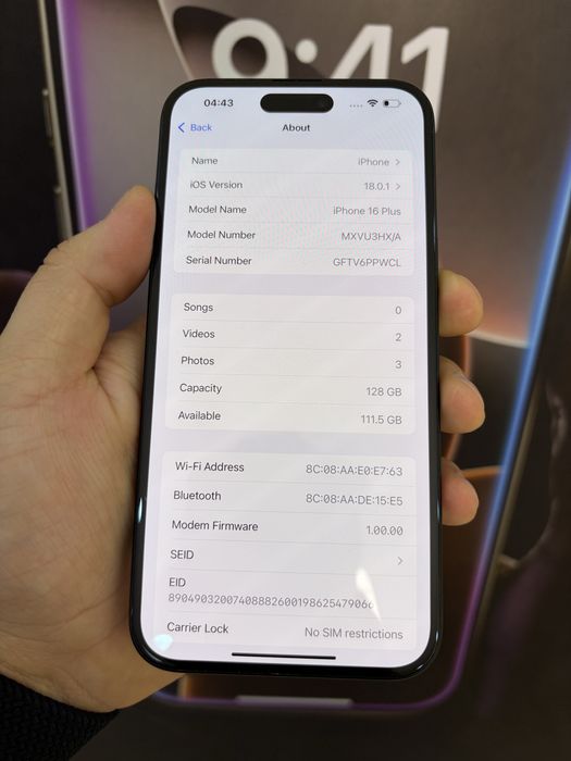 Iphone 16 Plus 128gb