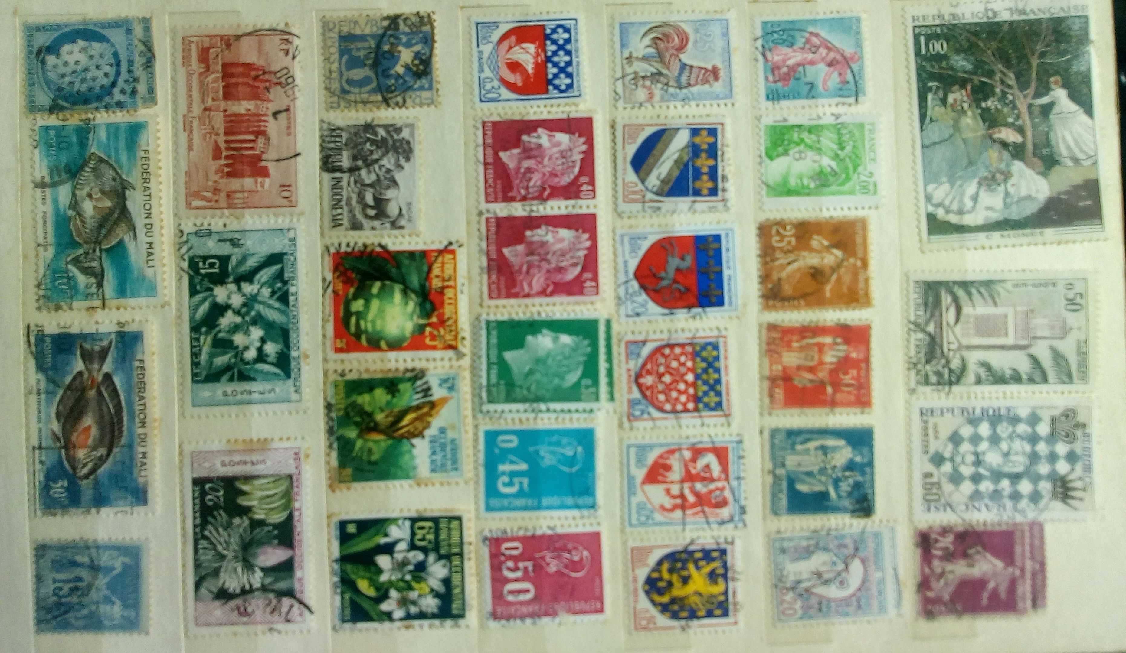 Clasor cu timbre straine diferite 36 pagini
