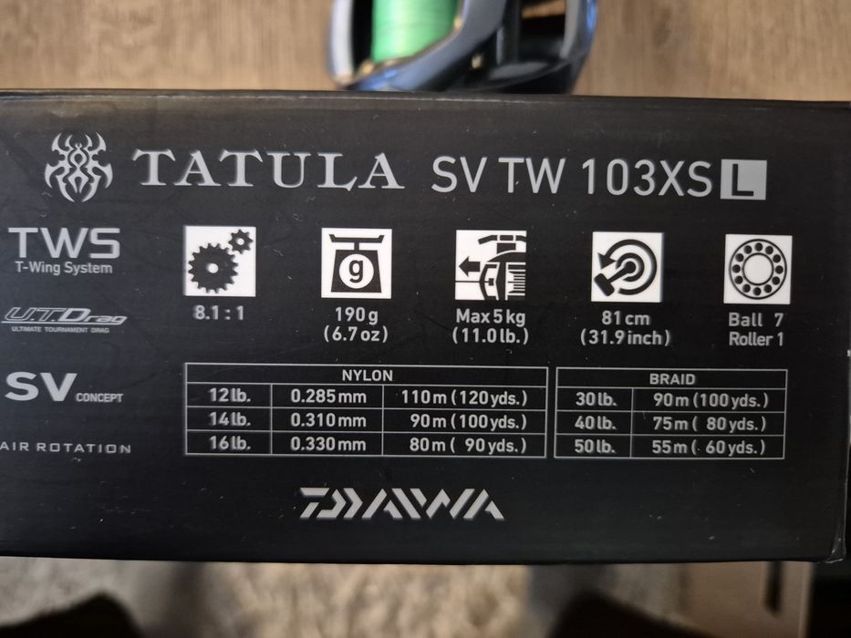 Mulineta casting Daiwa Tatula SW TW 103XSL
