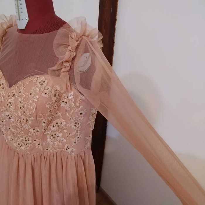 Rochie de seara roz pal