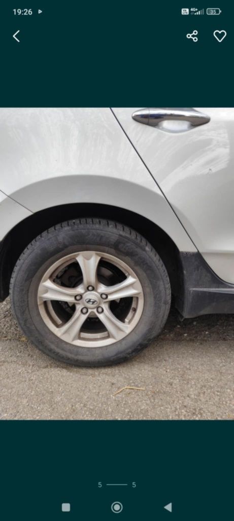 Лети джанти 16" от Hyundai ix35  +гуми подарък!