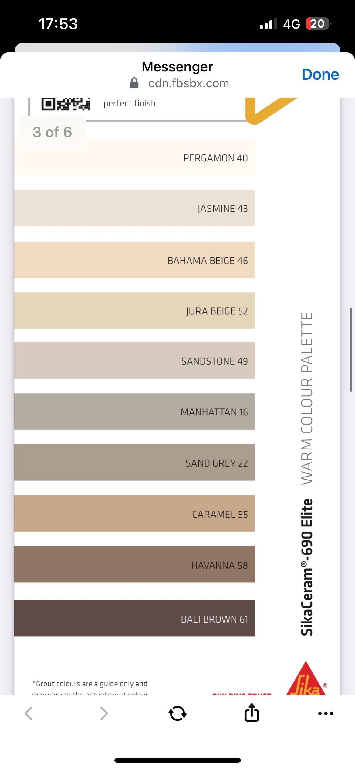 Sika Фуга color: Bahama Beige