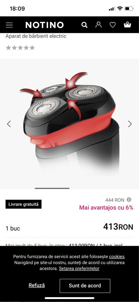 Aparat de bărbierit Remington nou/sigilat