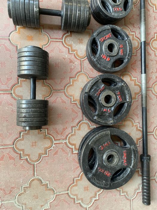 Олимпийский гриф,блины,гантели 200 кг!