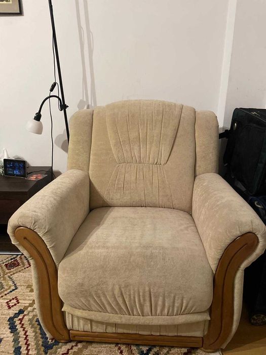 fotoliu sufragerie comod stare foarte buna 95/95/95cm