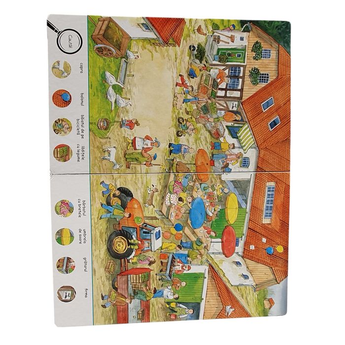 La Ferma Observa, descopera, Invata! Cartonata, carte format mare