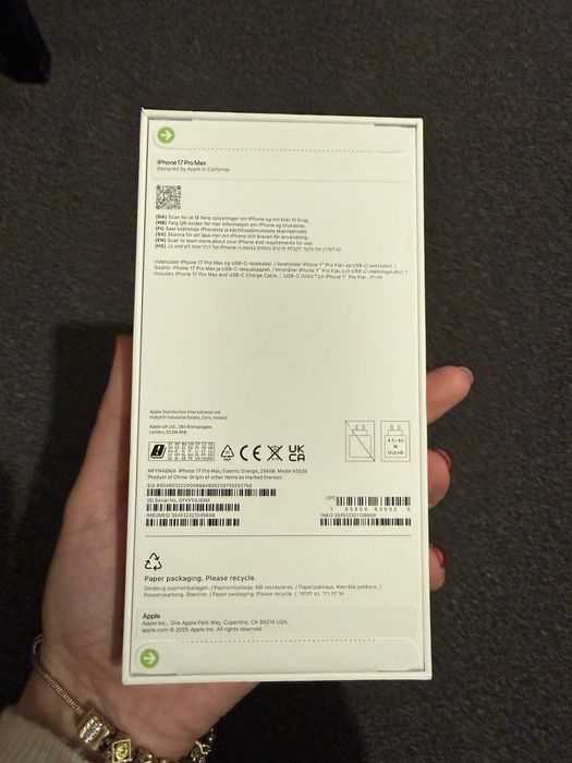 NOU-Iphone 17 ProMax 256GB Cosmic ORANGE