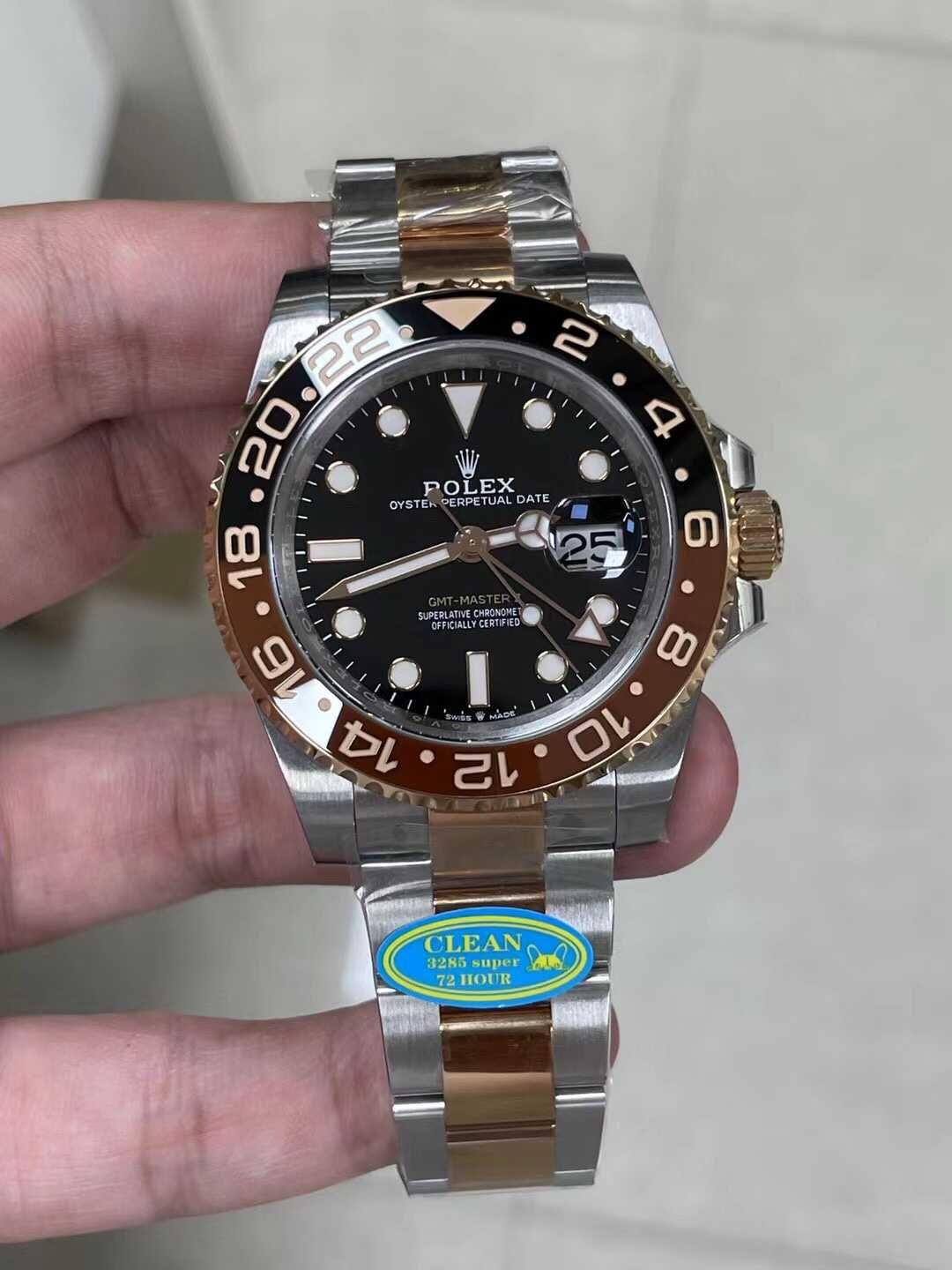 Rolex Gmt-master Silver-Gold Rose