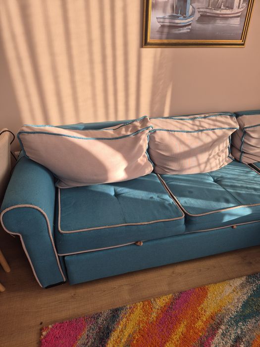 Ъглов разтегателен диван