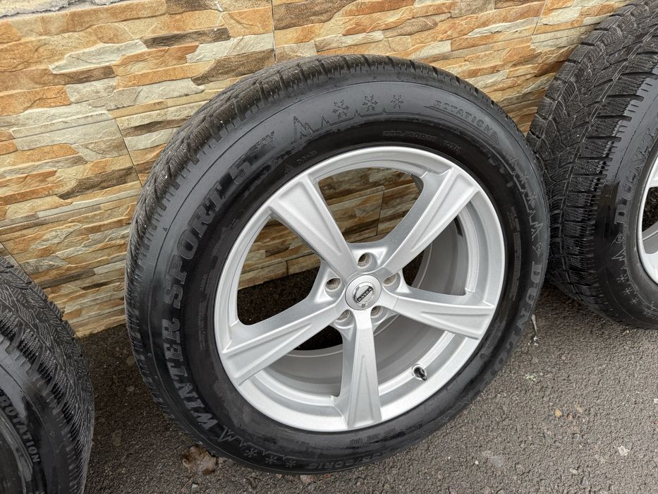 Jante aliaj VOLVO XC90 ORIGINALE+anvelope iarna DUNLOP 235/60 R18