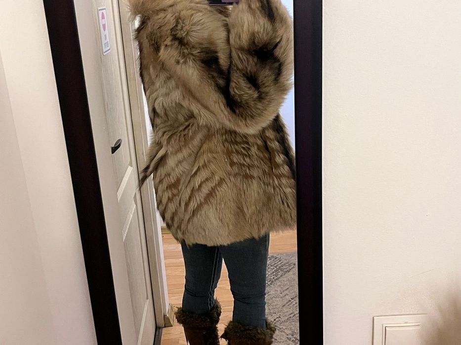 Haina superbă  blana naturala