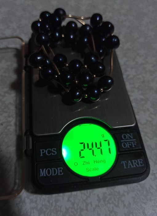 Жемчуг, колье-ожерелье в золоте.