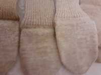Вълнени чорапи , ръчно плетиво и вълнен  цедилник