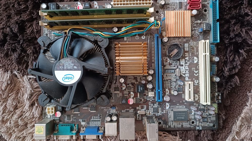 Asua P5KPL-AM SE + cpu + ram