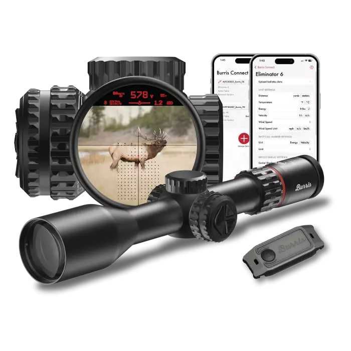 Новый прицел Burris Eliminator 6 Laser Rangerfinder Riflescope 4-20x52