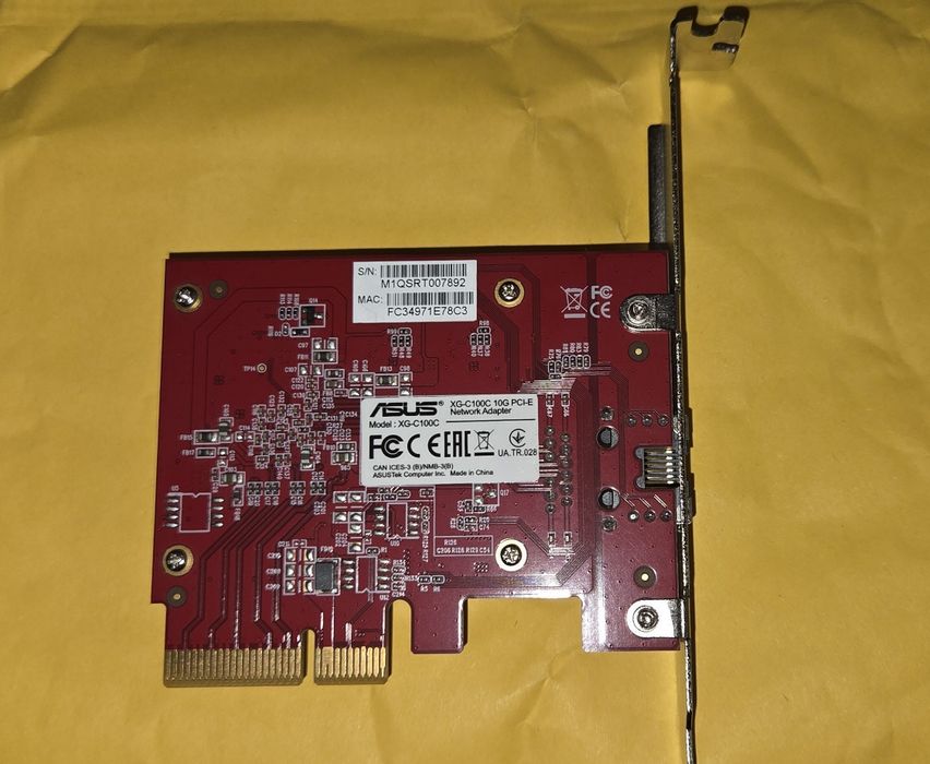 Placa de retea ASUS 10Gigabit XG-C100C PCIe RJ45
