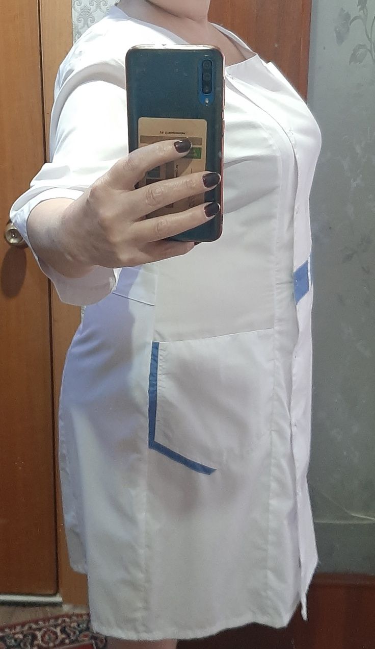 Одежда медицинский белый халат