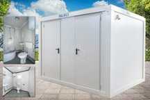 Container sanitar mobil, toalete publice temporare