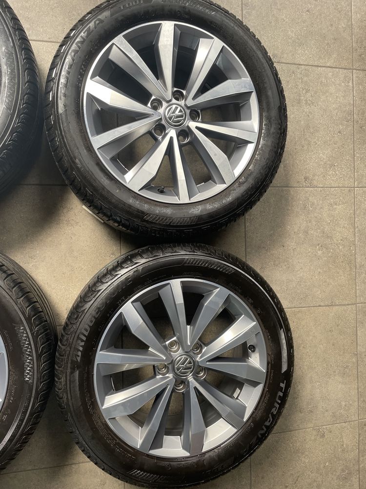 Vand Jante 17” originale Vw Mayfield cu cauciucuti Bridgestone turanza