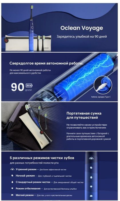 Xiaomi Oclean Voyage Электрическая зубная щётка